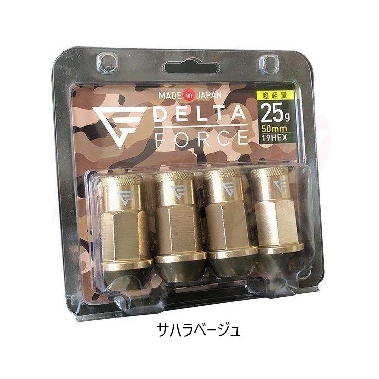 DELTA FORCE MIL NUTS デルタフォース ミルナット M12X1.25 19HEX 4個